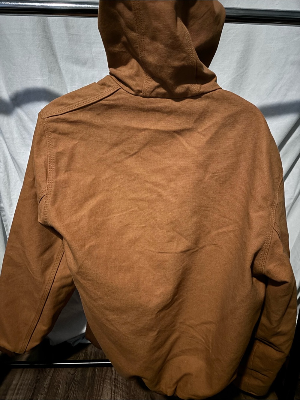 Carhartt Tan Hooded Work Jacket - Picture 3 of 3